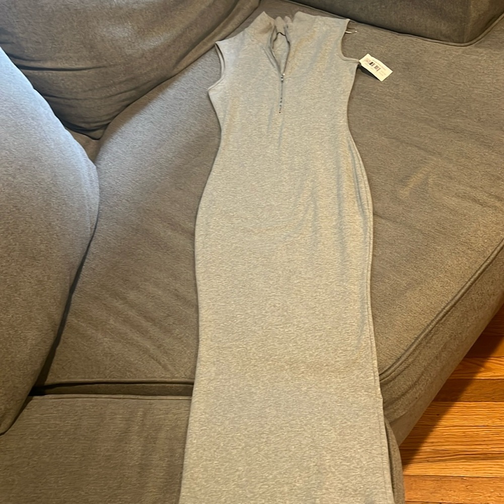 Jersey grey body on dress